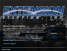 Tablet Screenshot of extensionstaffing.com
